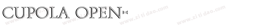 Cupola Open字体转换